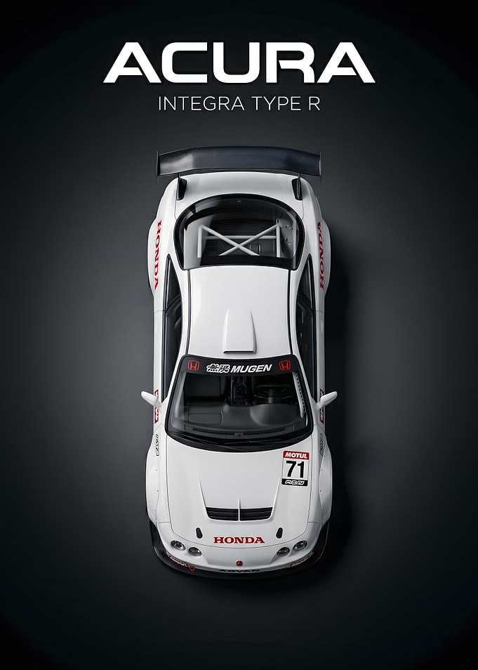 Acura Integra Type R Top View