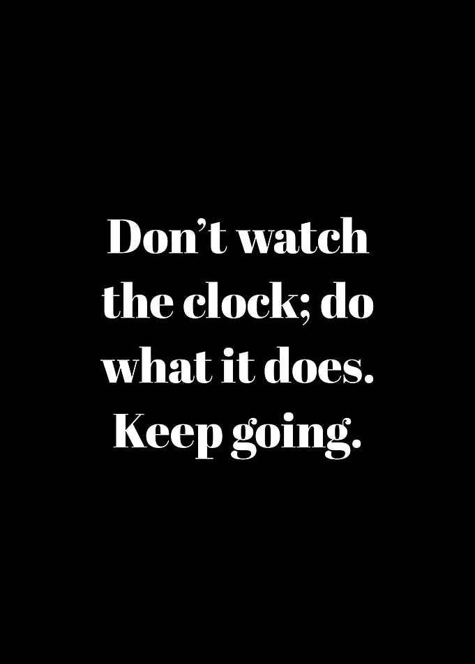 Inspirational Quote on Black Background