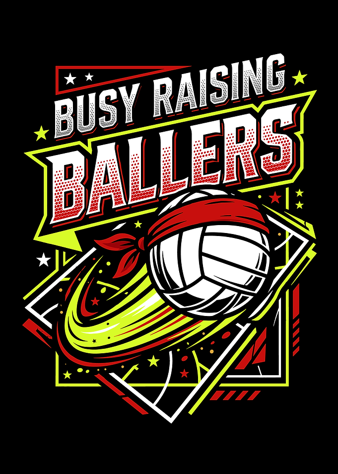 Volleyball Ball with Red Bandana