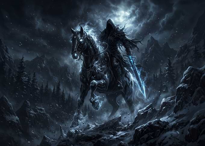 Grim Reaper on a Spectral Horse