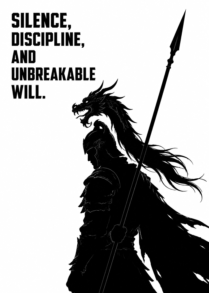 Warrior with Dragon and Spear