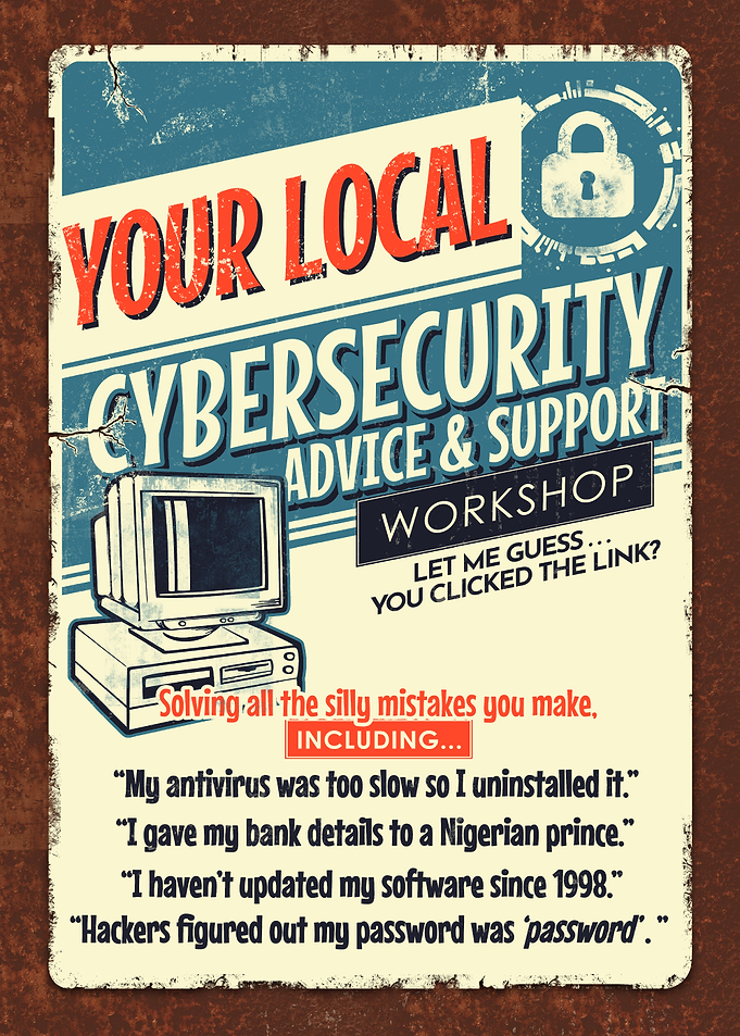 Cybersecurity Advice Workshop Poster