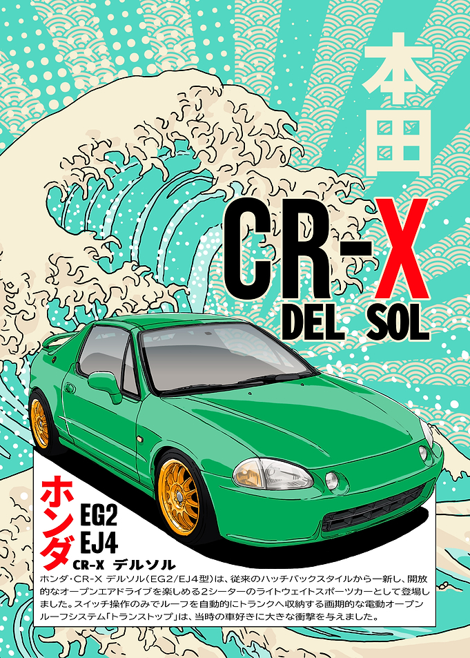 Honda CR-X Del Sol Poster