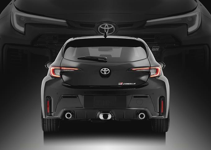 Black Toyota GR Corolla Rear View