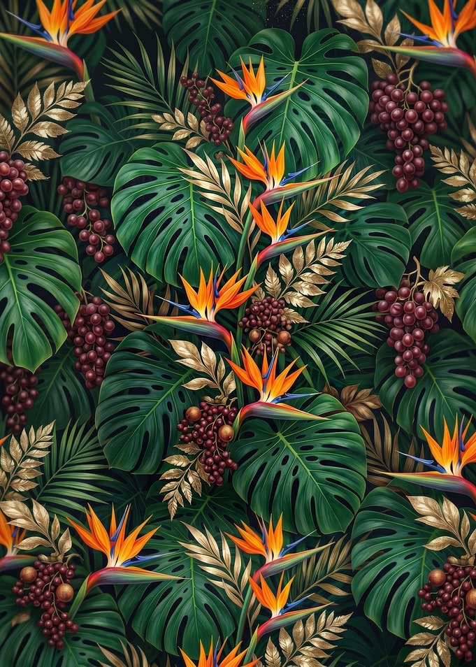 Tropical Paradise Floral Pattern