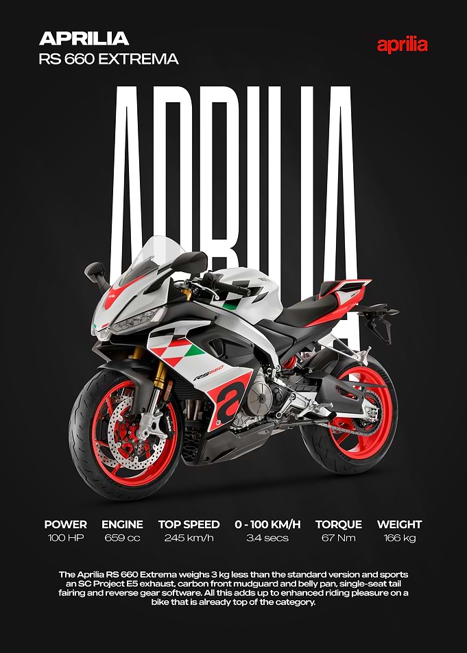 Aprilia RS 660 Extrema Motorcycle