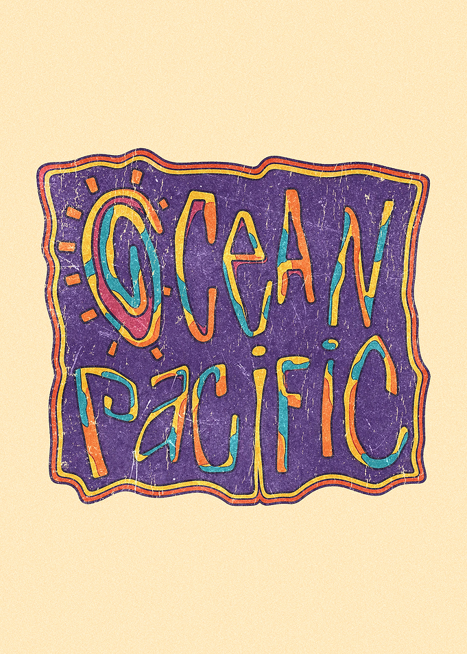 Ocean Pacific Retro Graphic
