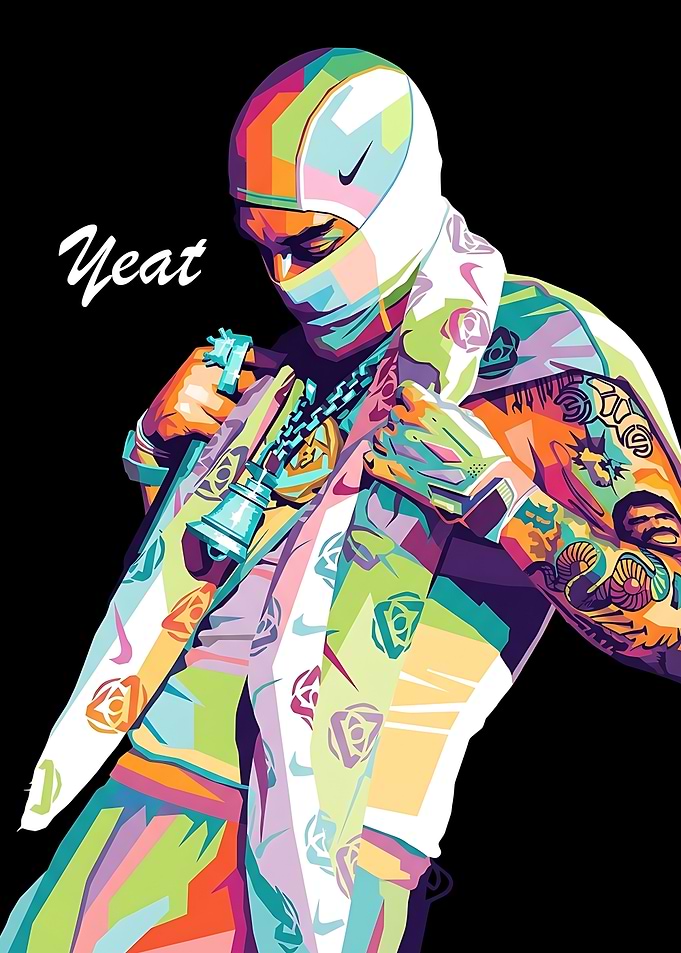 Yeat Pop Art Portrait