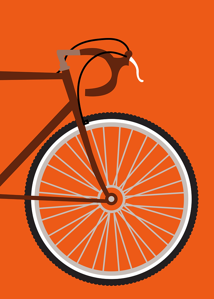 Minimalist Bicycle Illustration