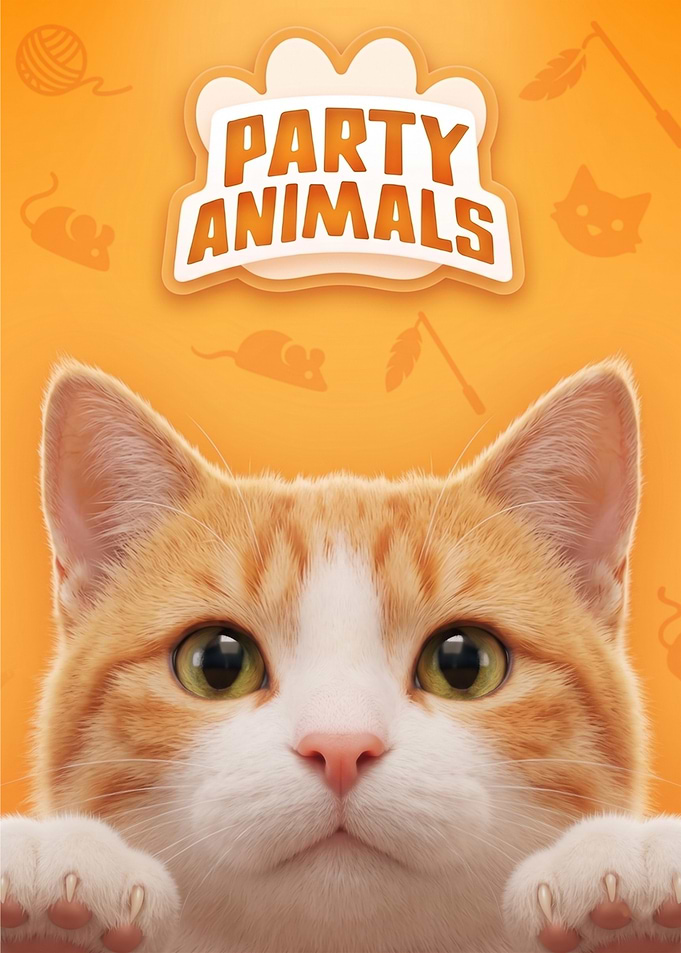 Party Animals Cat Game Art