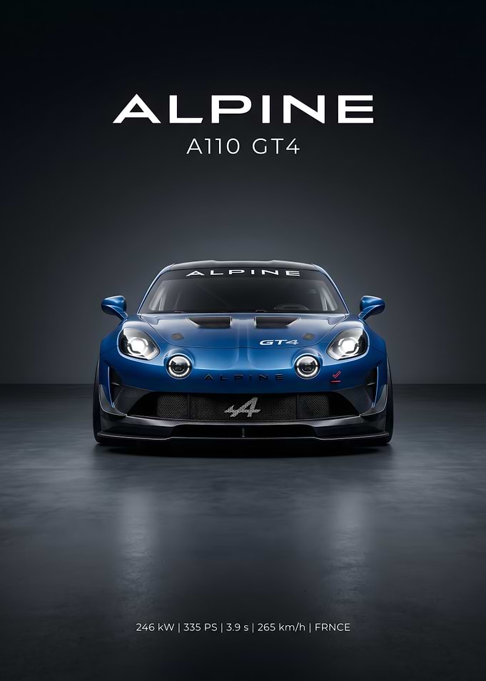 Alpine A110 GT4 Race Car