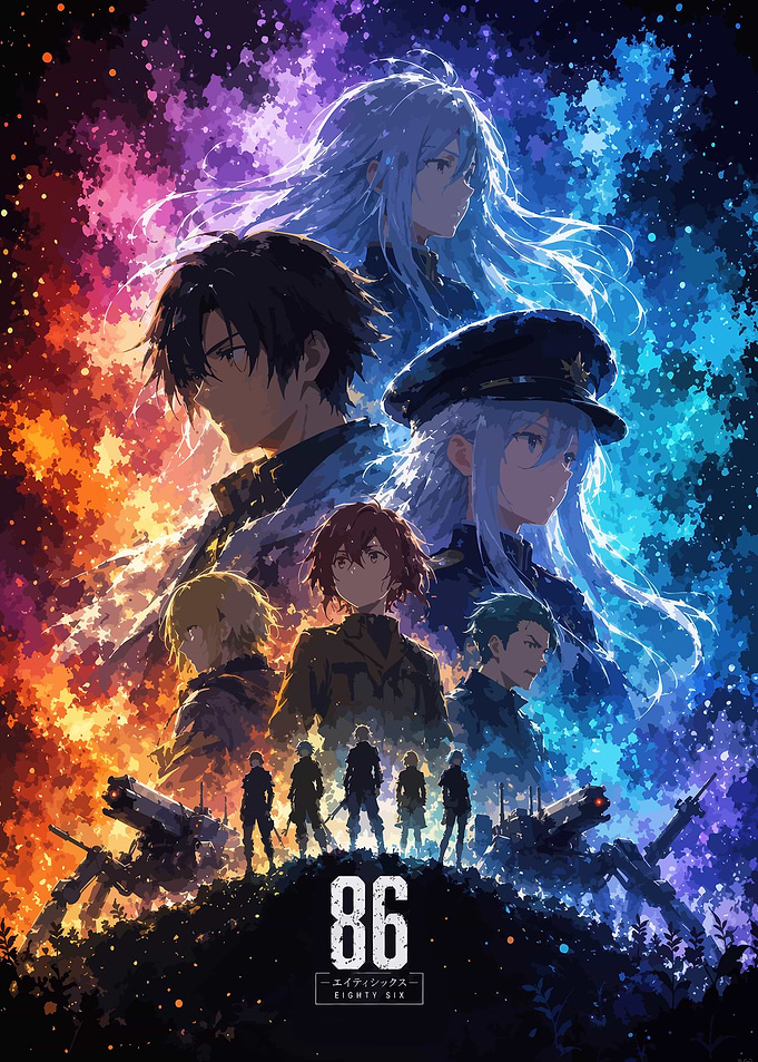 86 Eighty Six Anime Poster