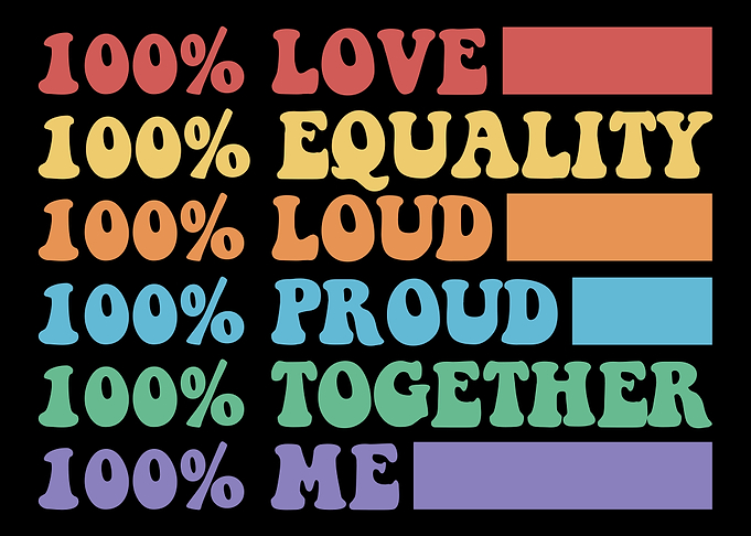 100% Pride Queer Saying