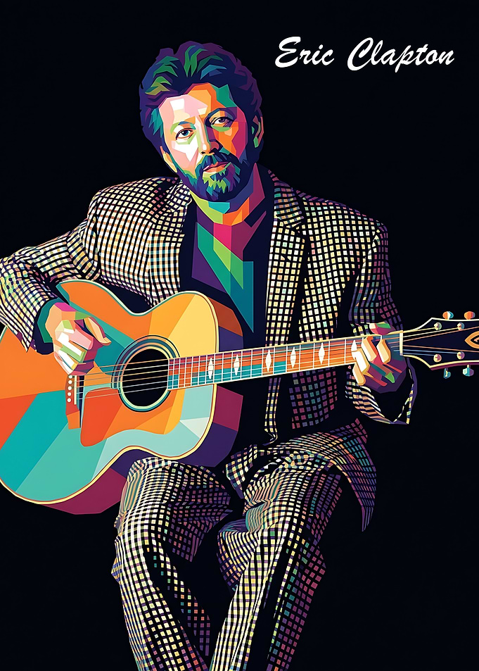 Eric Clapton Playing Guitar