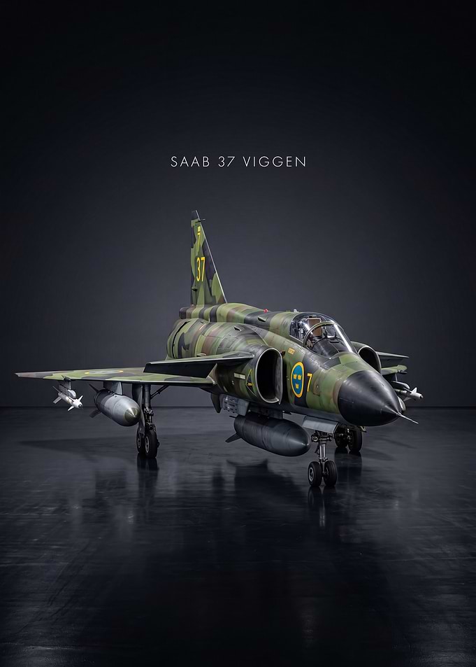 SAAB 37 Viggen Fighter Jet