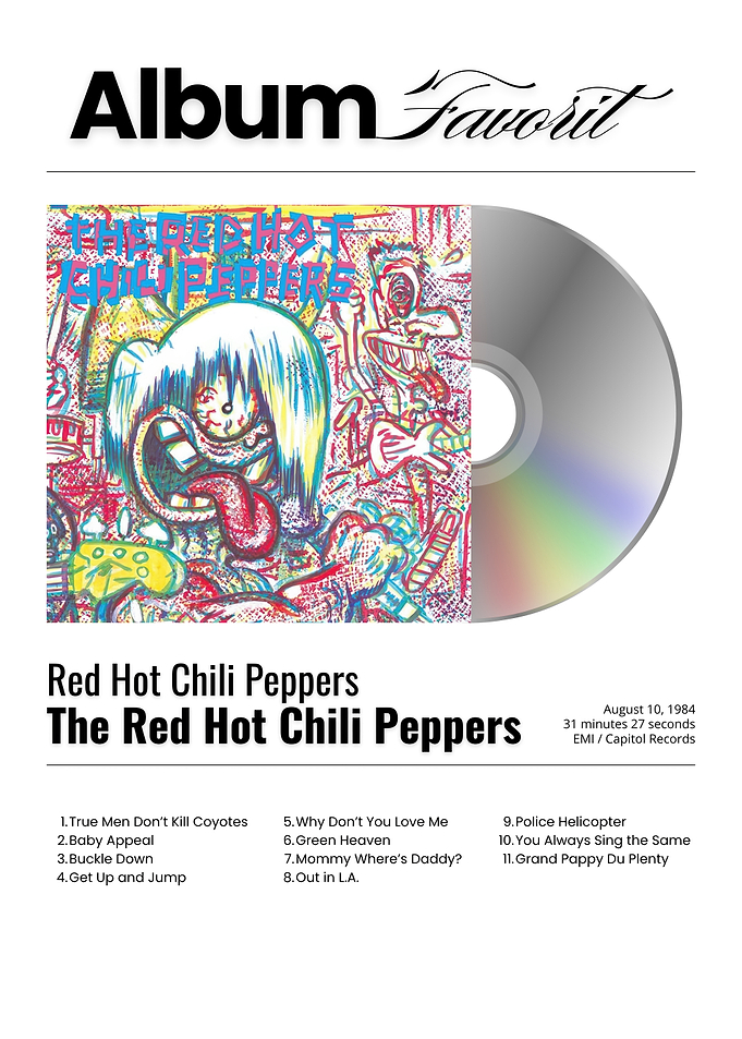 Red Hot Chili Peppers Album Cover