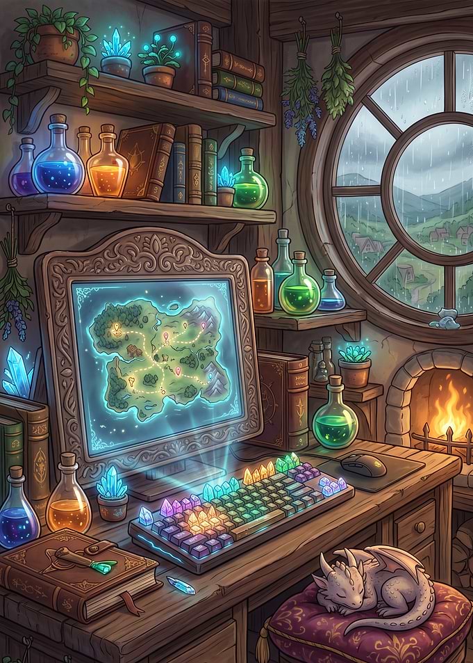 Lofi Alchemist Gaming Room