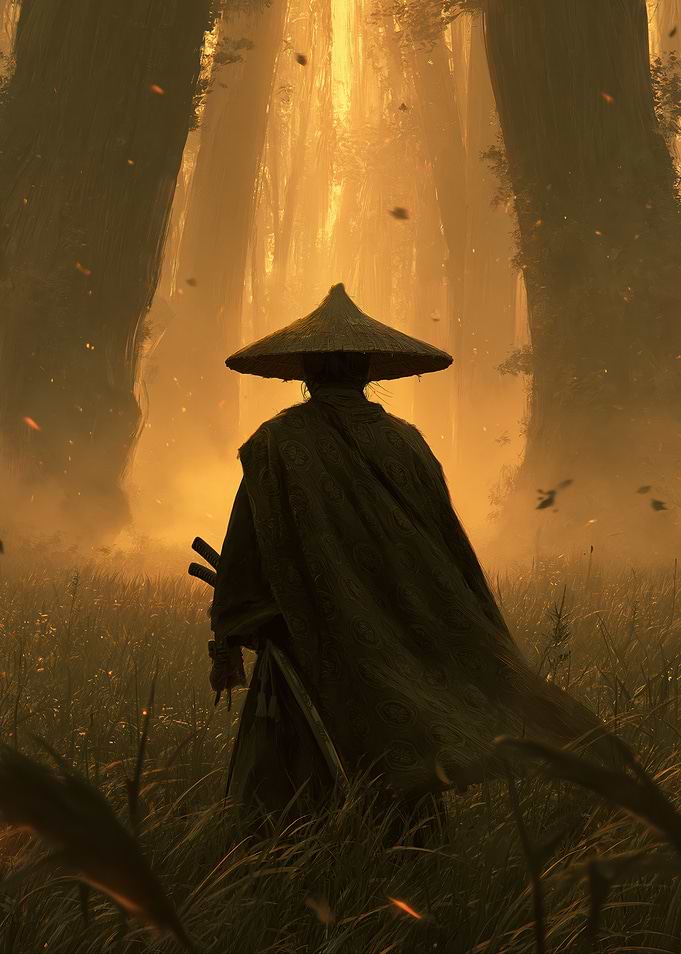 Samurai in a Forest