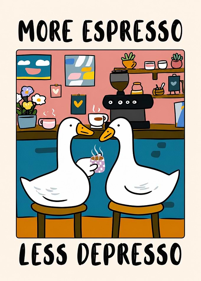 More Espresso Less Depresso Ducks
