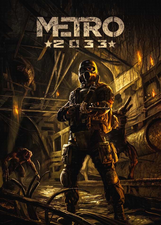 Metro 2033 Soldier in Dark Tunnel