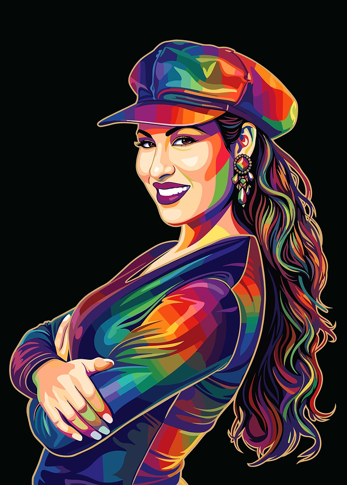 Selena Quintanilla Pop Art Portrait