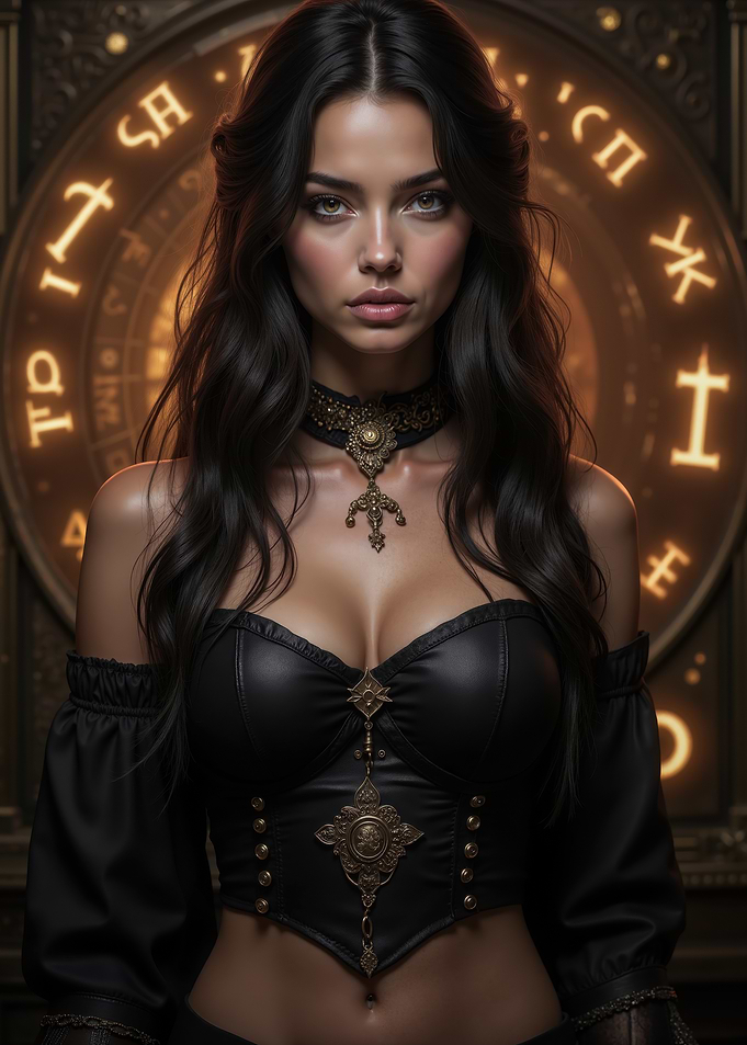 Mysterious Woman in Black