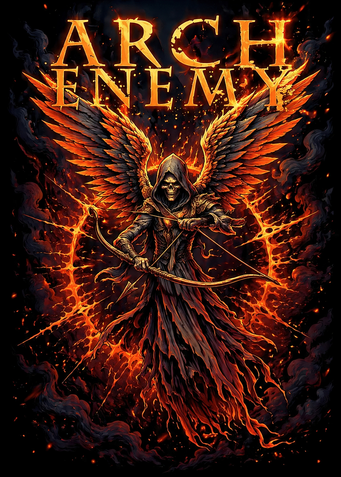 Arch Enemy Grim Reaper with Wings
