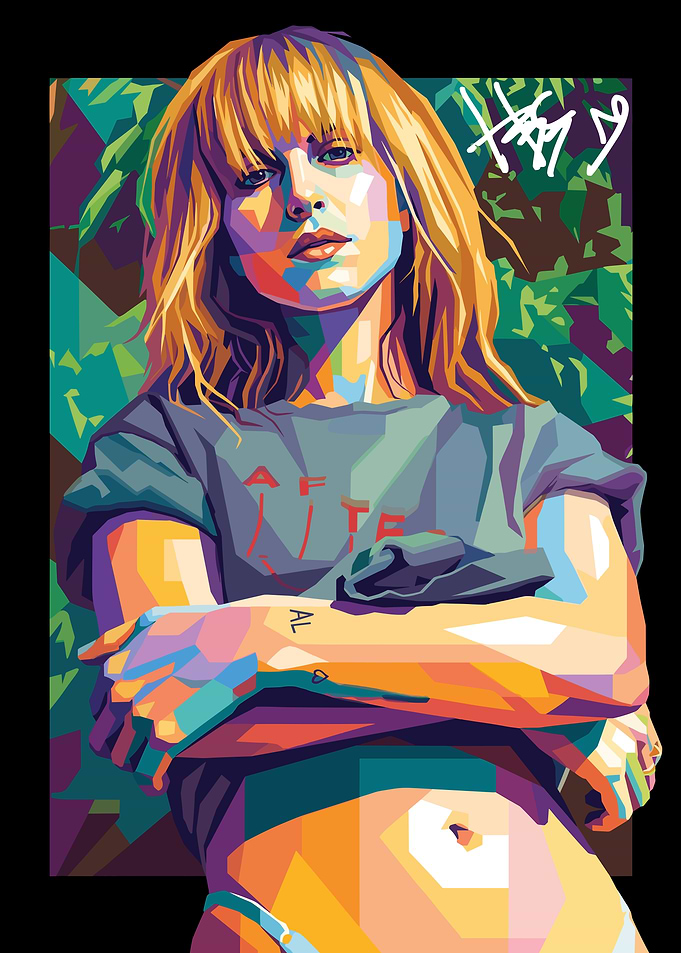Pop Art Portrait of Hayley Williams