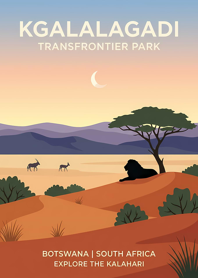 Kgalagadi Transfrontier Park Poster