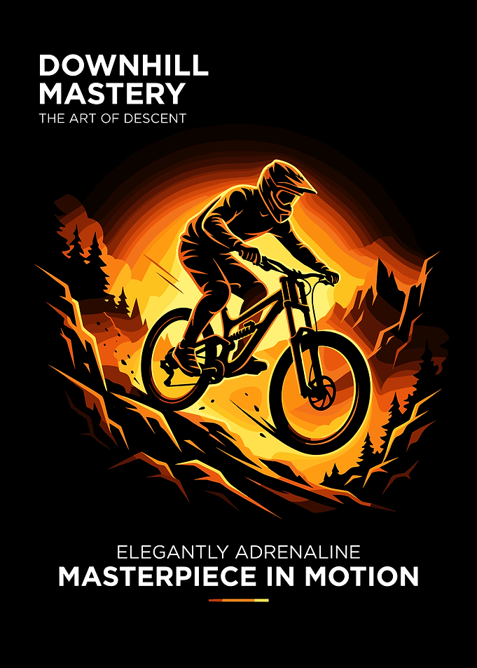 Downhill Mountain Biking Art