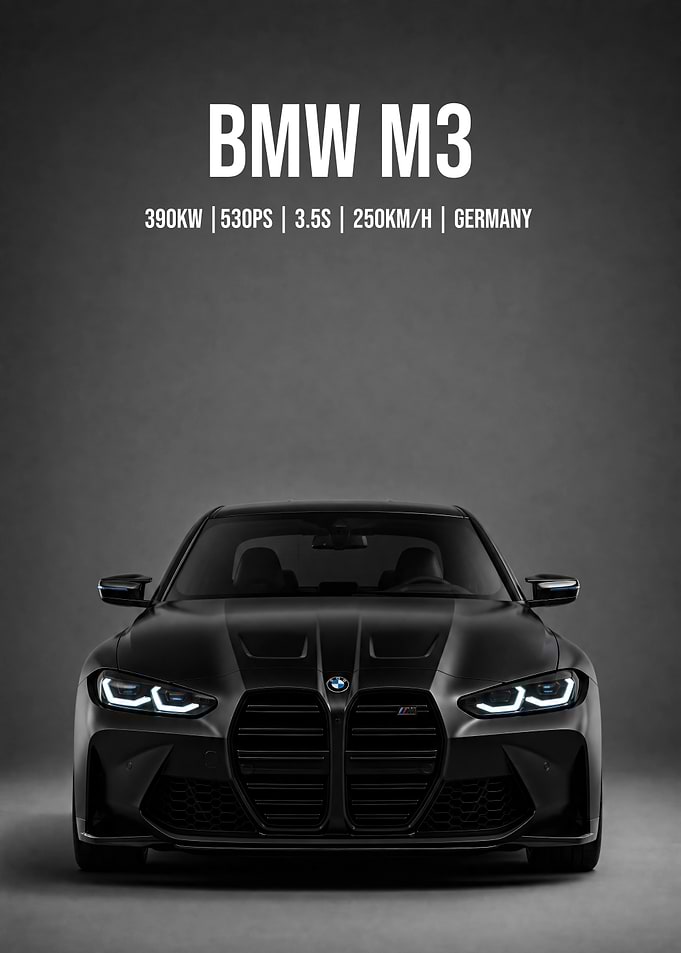 BMW M3 Front View
