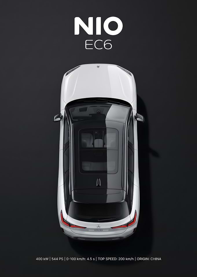 NIO EC6 Top View
