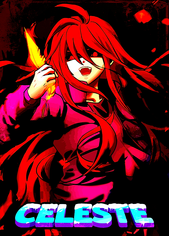 Celeste Anime Character with Fire