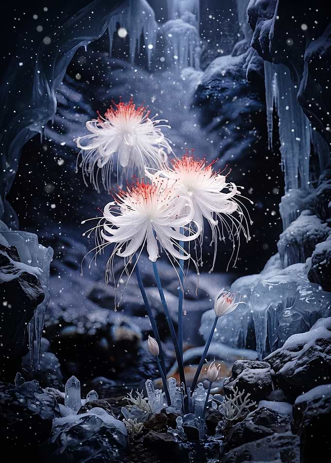 Enchanted Ice Cave Flowers