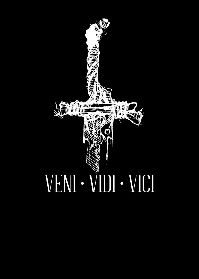Veni Vidi Vici Sword black design