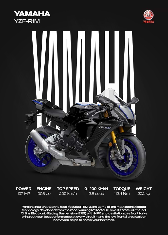 Yamaha YZF-R1M Motorcycle