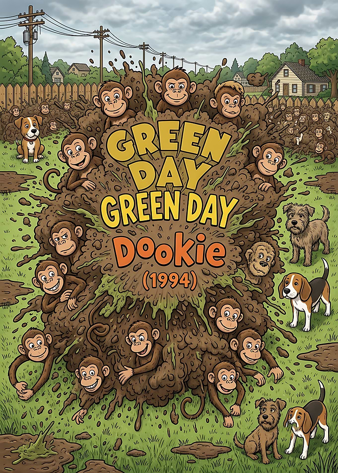 Green Day Dookie Album Cover Art