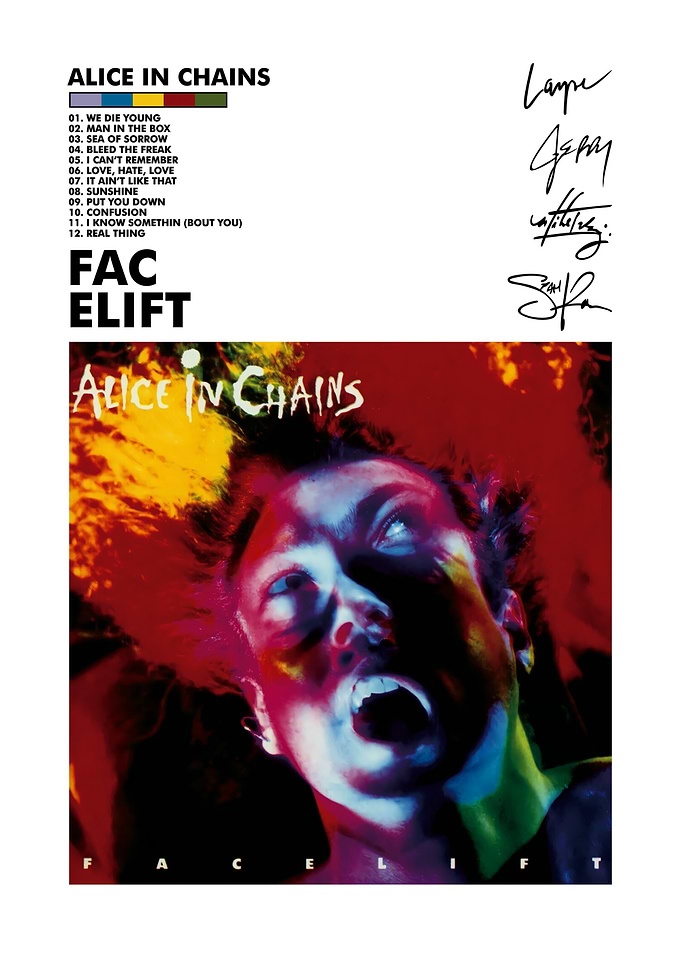 Alice in Chains Facelift Album Art