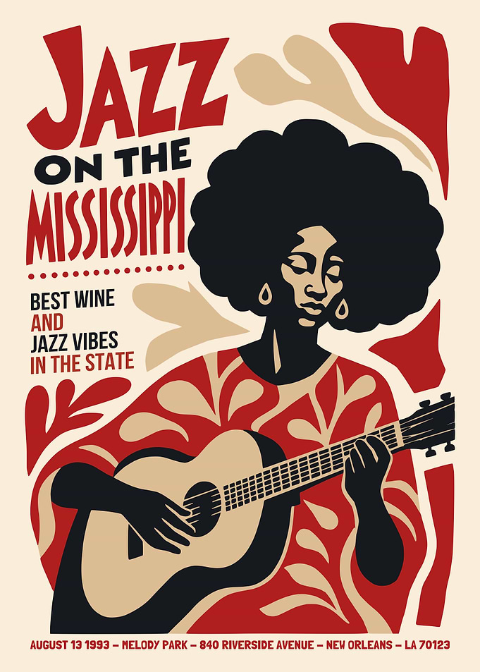 Jazz on the Mississippi Poster
