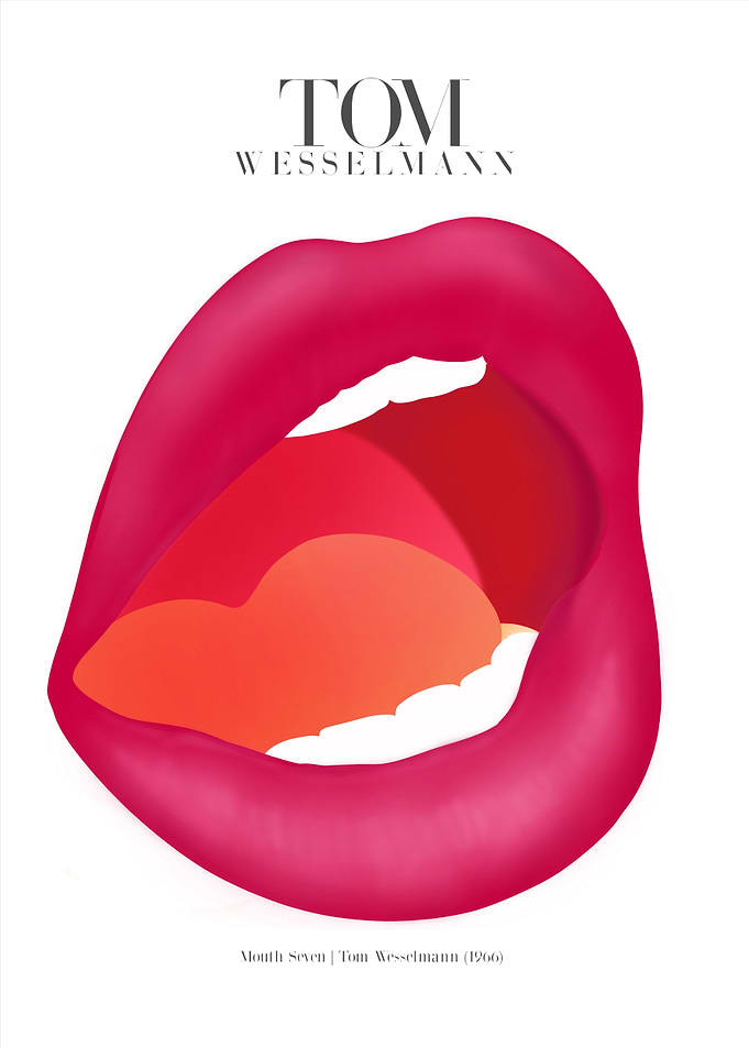 Tom Wesselmann | Mouth Seven Poster