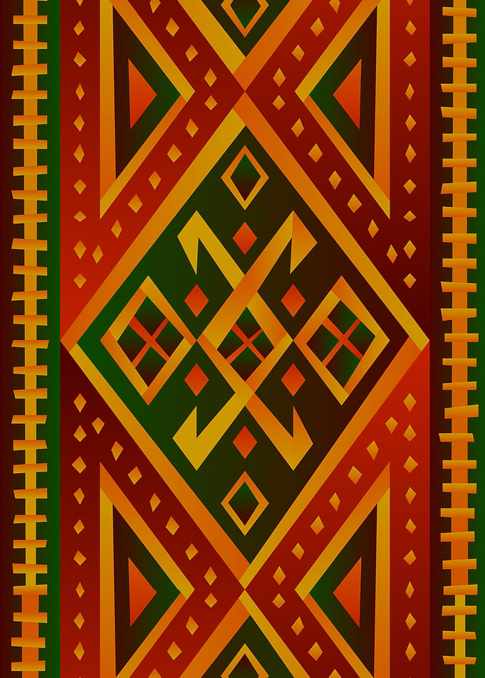 Traditional Tribal Kilim Pattern