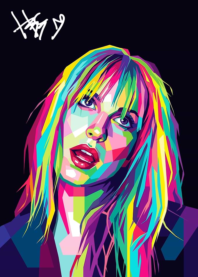 Hayley Williams Colorful Portrait