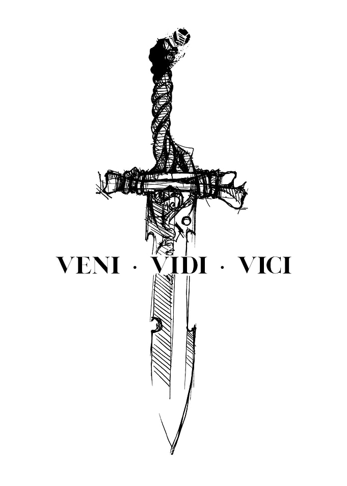 Veni Vidi Vici Sword Design 2