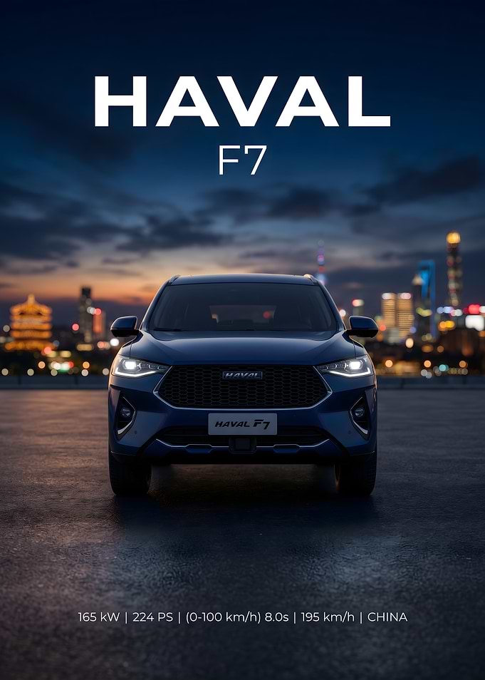 Haval F7 Car at Dusk