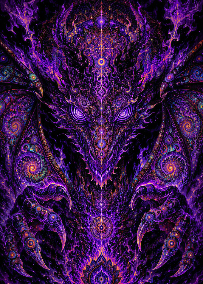 Psychedelic Void Dragon
