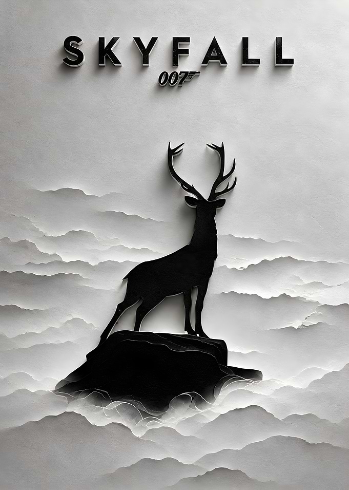 Skyfall Movie Poster with Deer