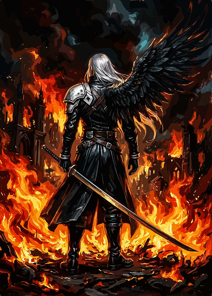 Sephiroth in a Burning City