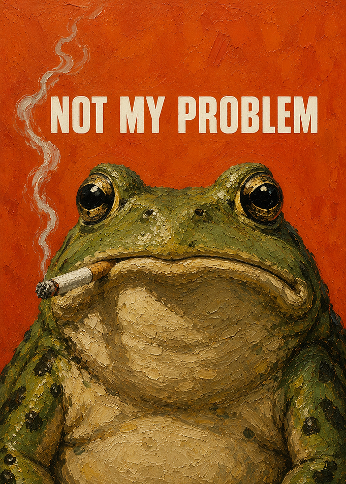 Frog Smoking 'Not My Problem'