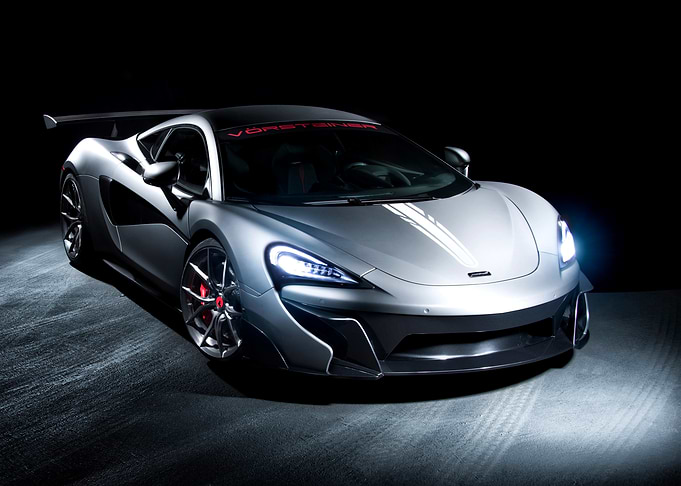 Silver McLaren Sports Car