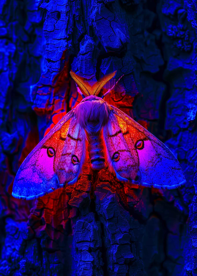 Moth on Bark